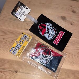 NWT University of Georgia luggage tags